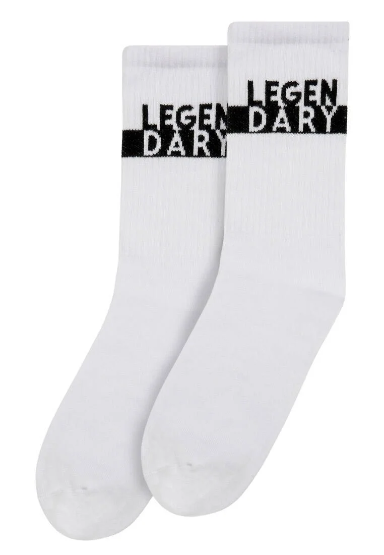 Unisex Vegan White Socks - Legendary Design