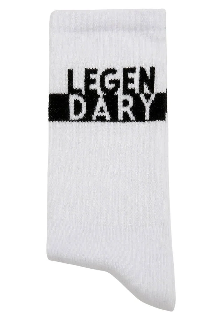 Unisex Vegan White Socks - Legendary Design