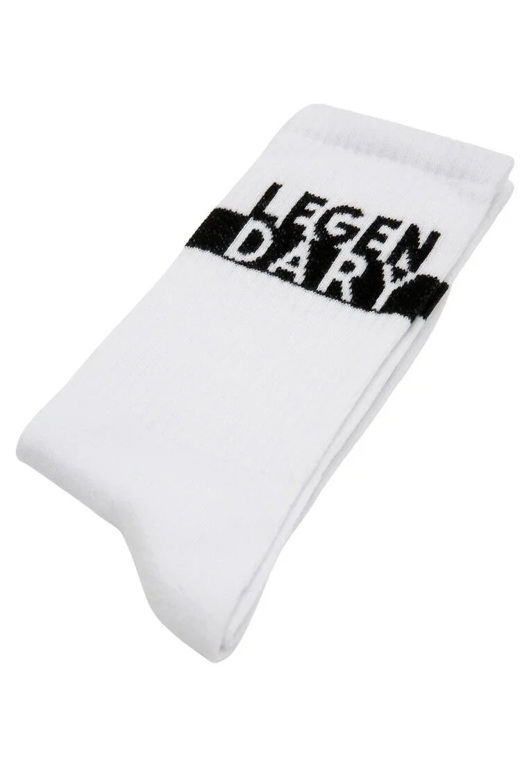 Unisex Vegan White Socks - Legendary Design