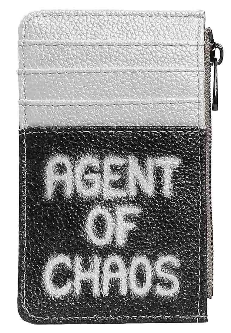 Women Black Wallet - Agent of Chaos Design