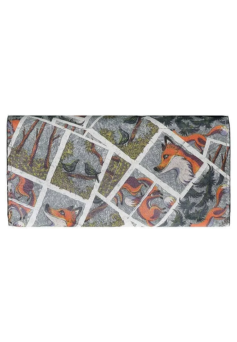 Women Gray Wallet - A Day of a Fox Design