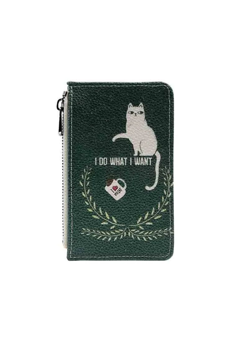 Women Green Wallet - I Do What I Want Design