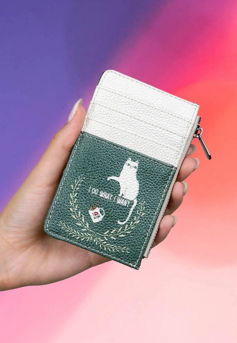 Women Green Wallet - I Do What I Want Design