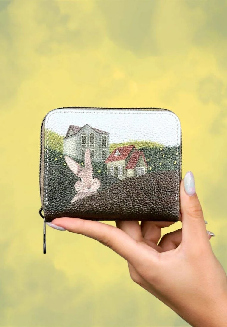 Women Green Wallet - Going on an Adventure Design