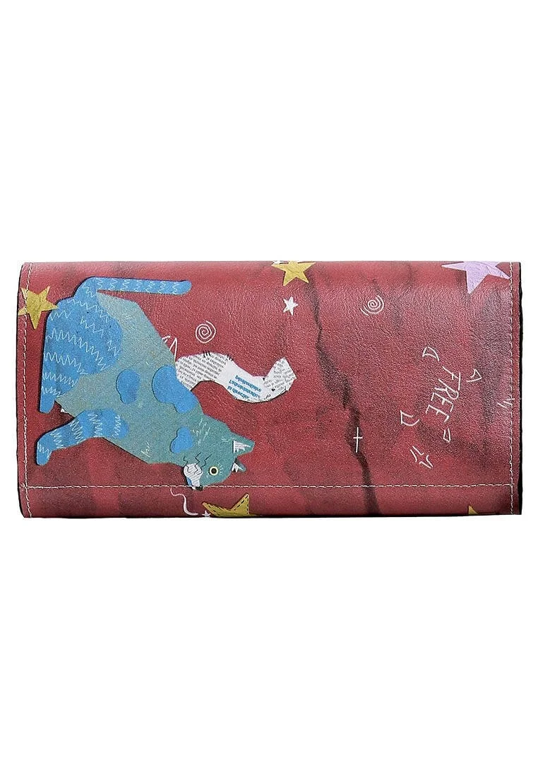 Women Multicolor Wallet - Paper Animals Design