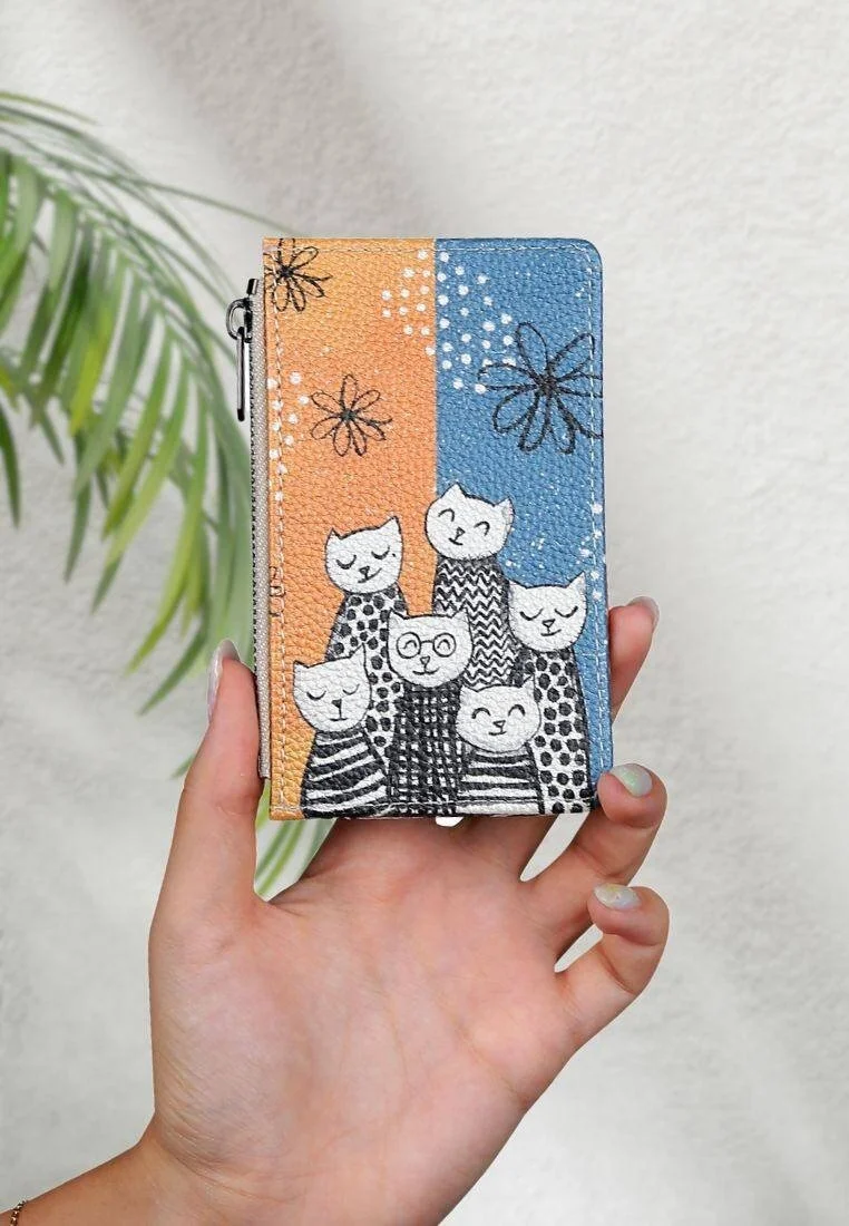 Women Multicolor Wallet - Family Portrait Design