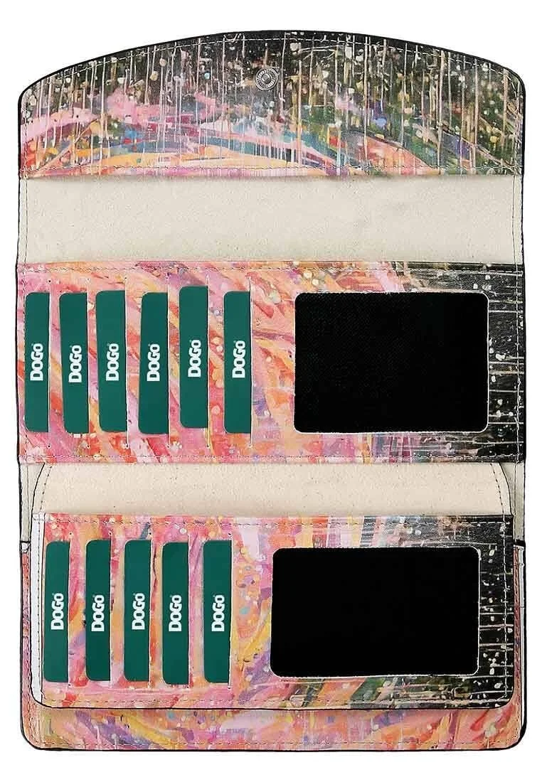 Women Pink Wallet - Party Cat Design