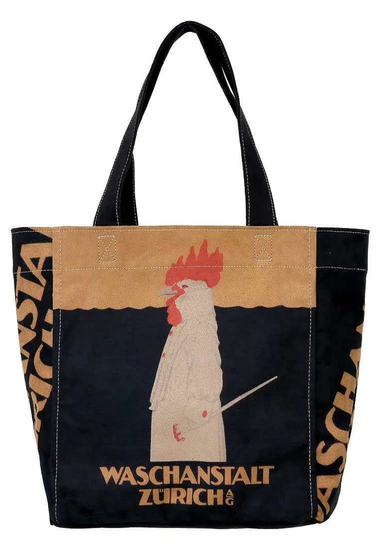 Women Vegan Leather Black Large Tote Bag - Outfit of The Day Design
