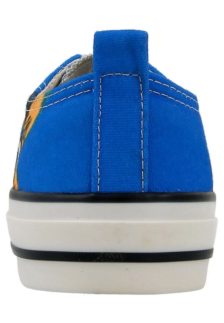 Women Vegan Blue Sneakers - Meow Attack Design