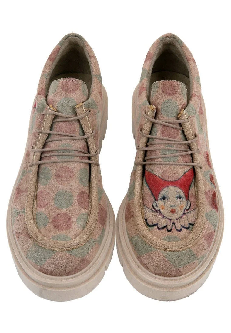 Women Vegan Cream Loafers - Carnival Design