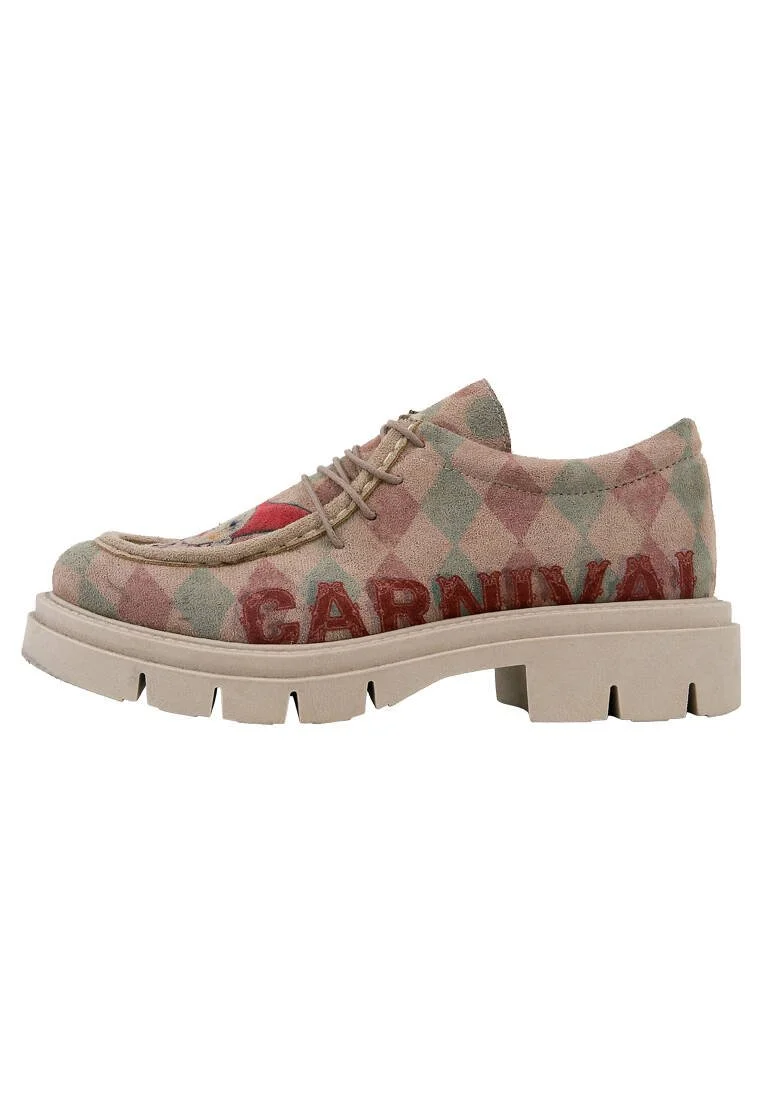 Women Vegan Cream Loafers - Carnival Design