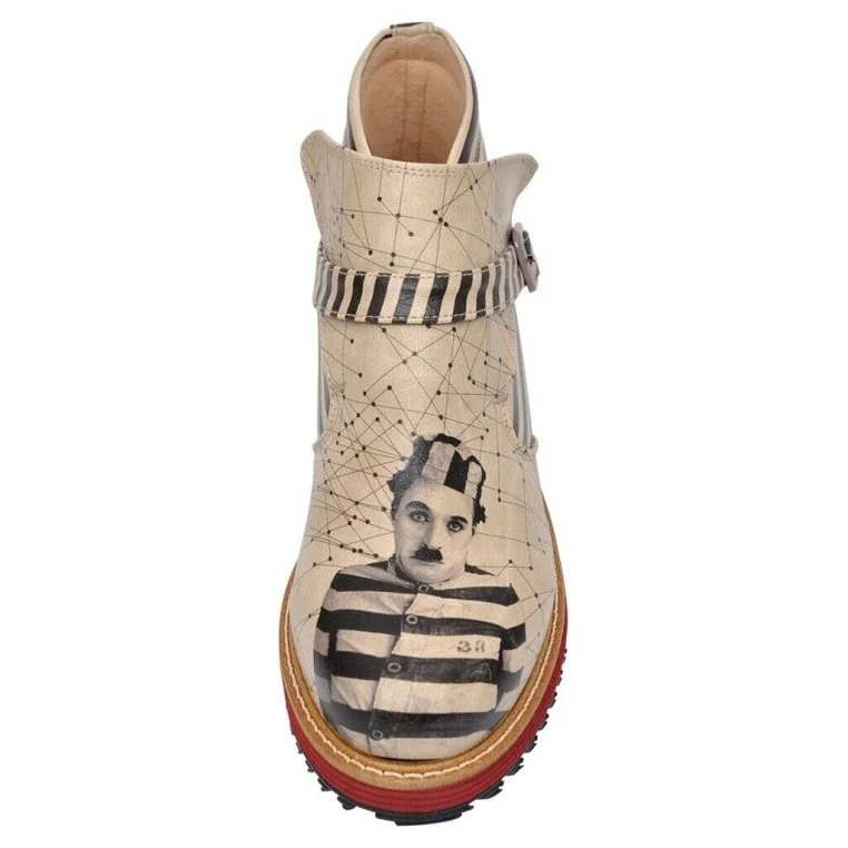Women Vegan Leather Beige Chelsea Boot - C.Chaplin Design