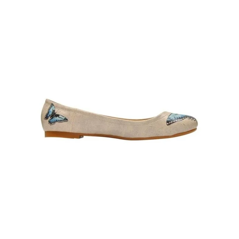 Women Vegan Leather Beige Flat Shoes - Change is Good Design