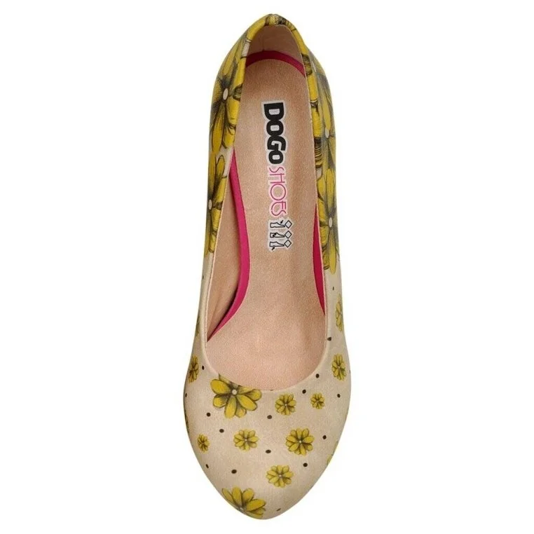 Women Vegan Leather Beige High Heels - Call Me Daisy Design