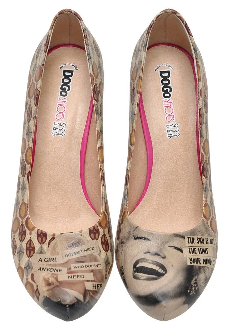Women Vegan Leather Beige High Heels - Your Mind Design