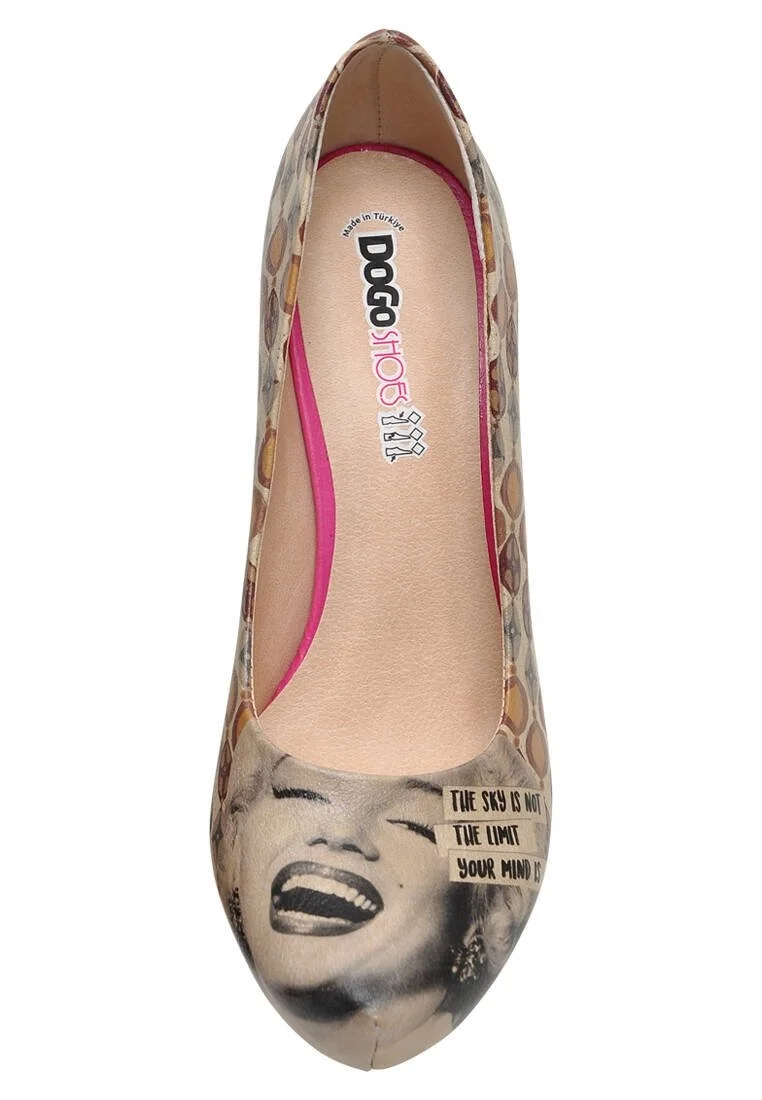 Women Vegan Leather Beige High Heels - Your Mind Design
