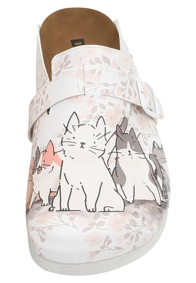 Women Vegan Leather Beige Slippers - Trouble Makers Design