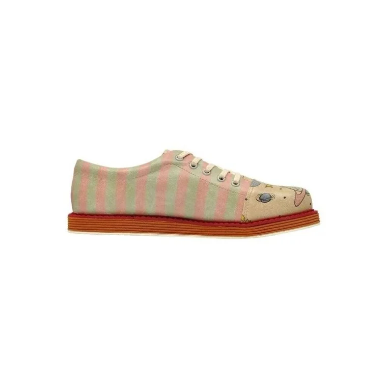 Women Vegan Leather Beige Sneakers - Animal Planets Design