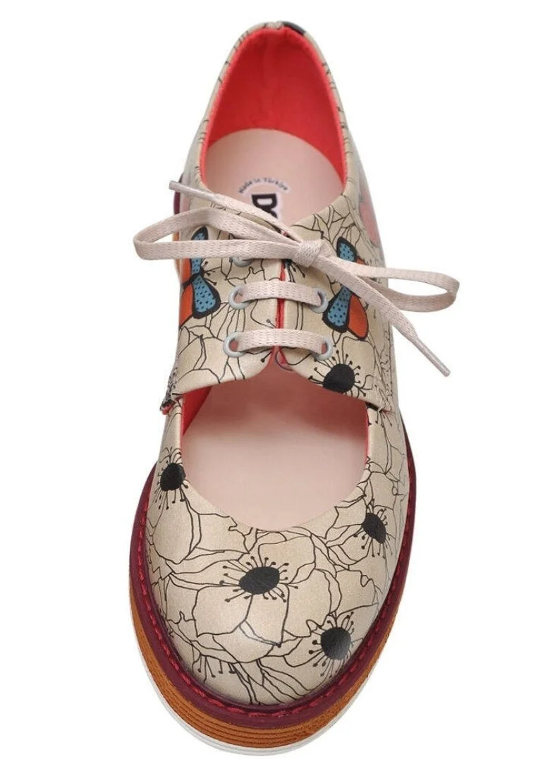 Women Vegan Leather Beige Sneakers - Believe in Yourself Design