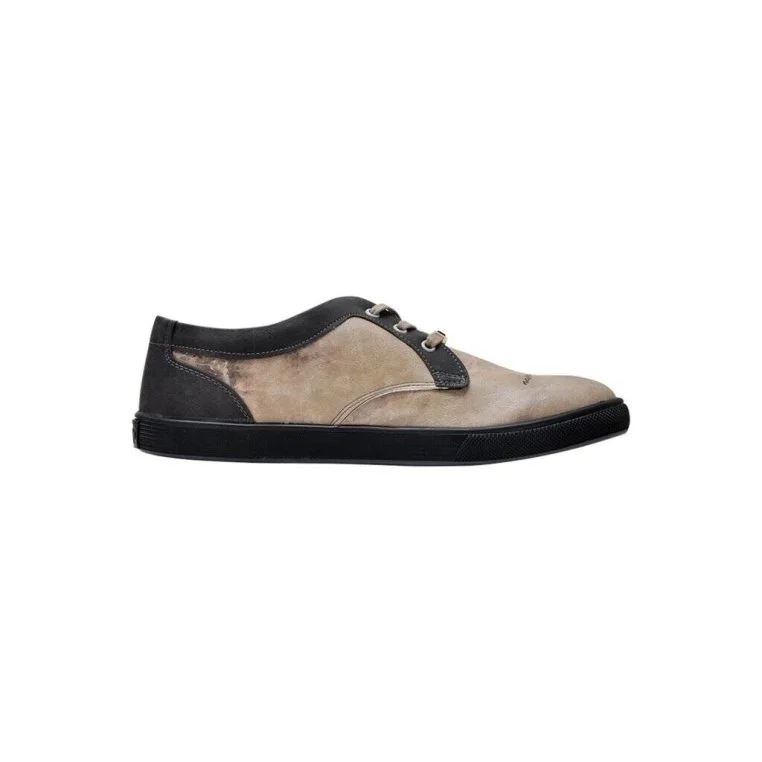 Women Vegan Leather Beige Sneakers - Never Lose Hope Design