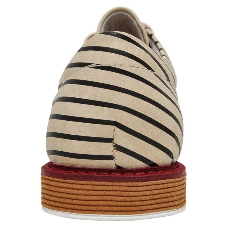Women Vegan Leather Beige Sneakers - Dalmatian Design