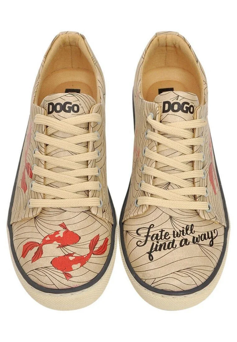 Women Vegan Leather Beige Sneakers - Koi Loves Design