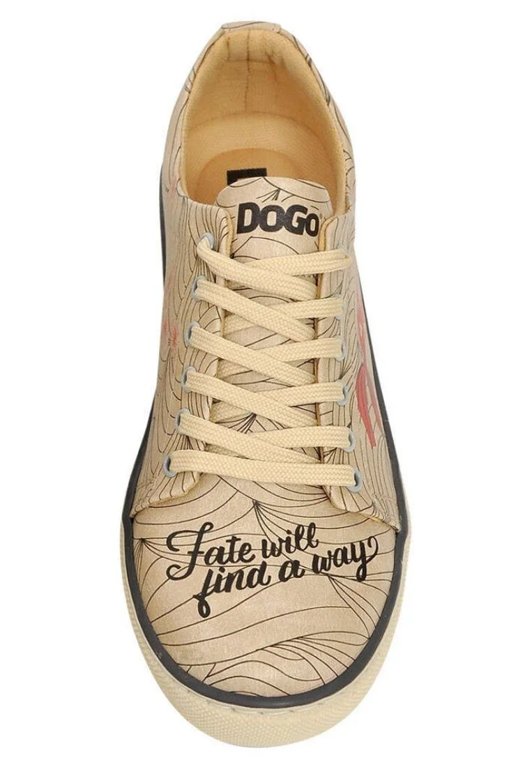 Women Vegan Leather Beige Sneakers - Koi Loves Design