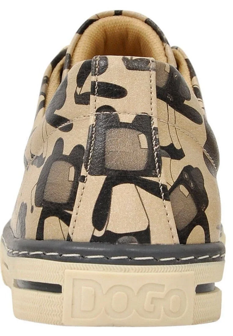 Women Vegan Leather Beige Sneakers - Tv Show White Design