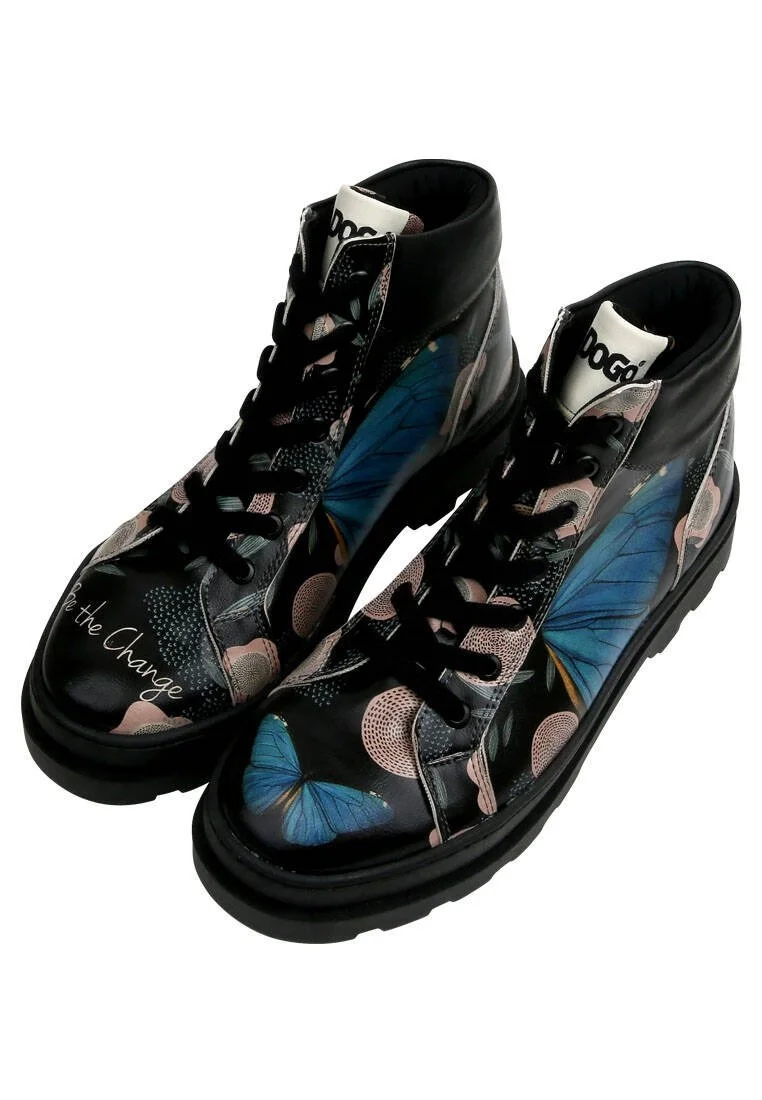 Women Vegan Leather Black Boots - Be the Change Design