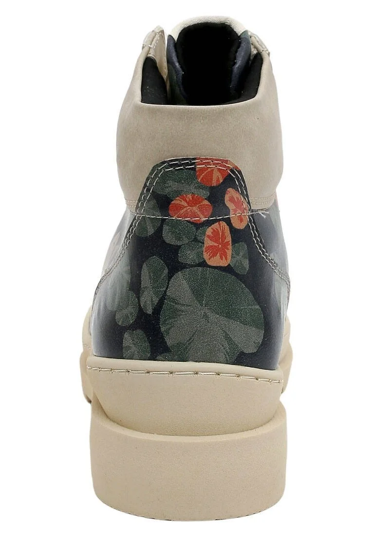 Women Vegan Leather Black Ankle Boots - Hold Your Head Up High Design