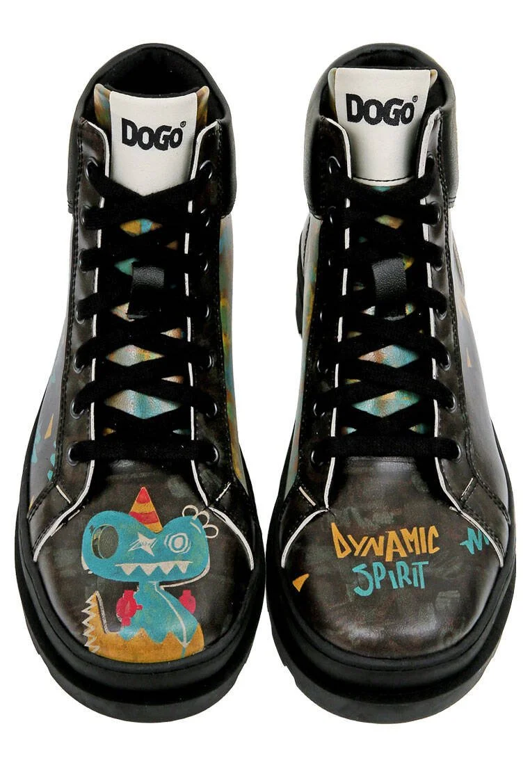 Women Vegan Leather Black Boots - Dynamic Spirit Design