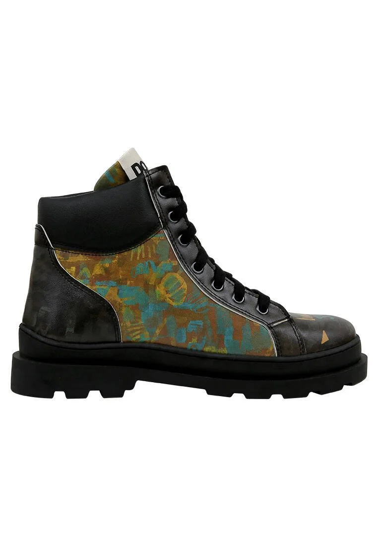 Women Vegan Leather Black Boots - Dynamic Spirit Design