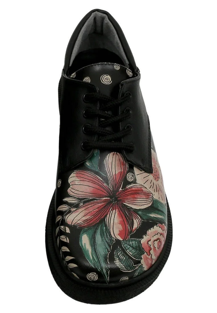 Women Vegan Leather Black Casual Shoes - The Best is Yet to Come Design