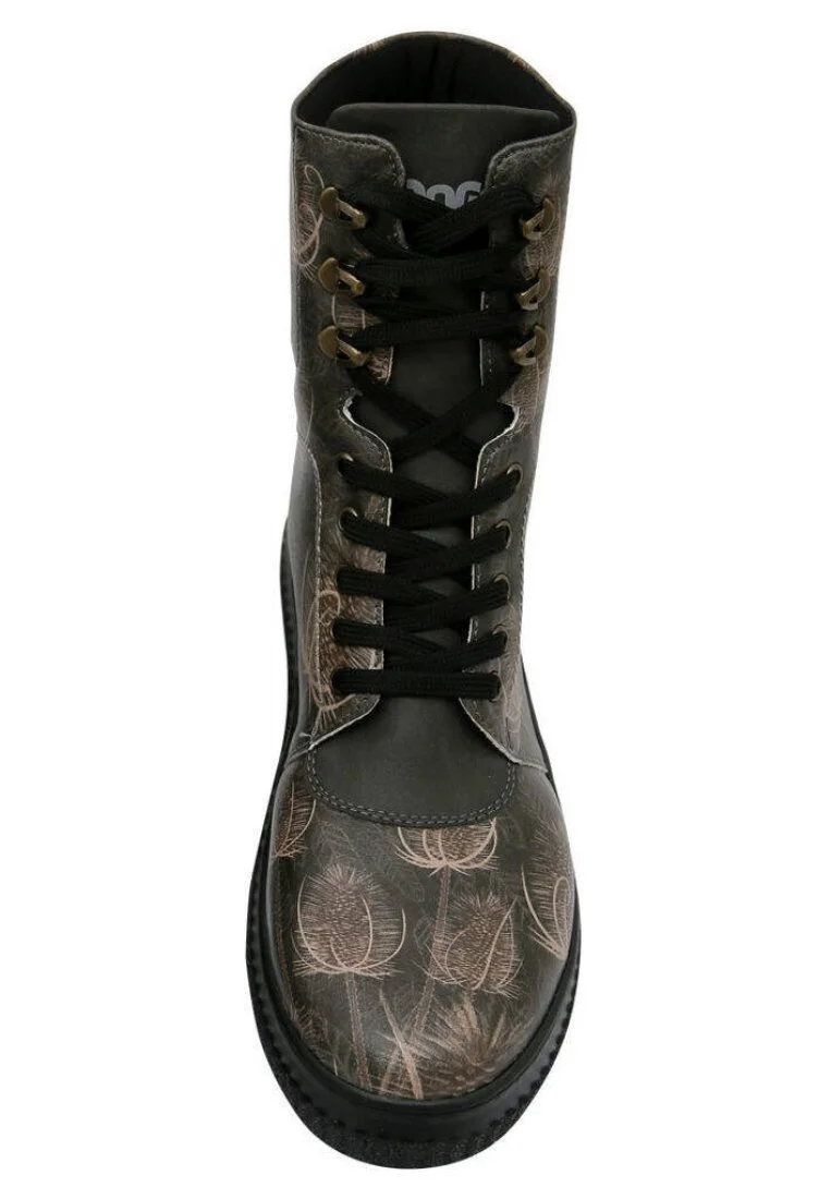 Women Vegan Leather Black Long Boots - Goldfinch Design