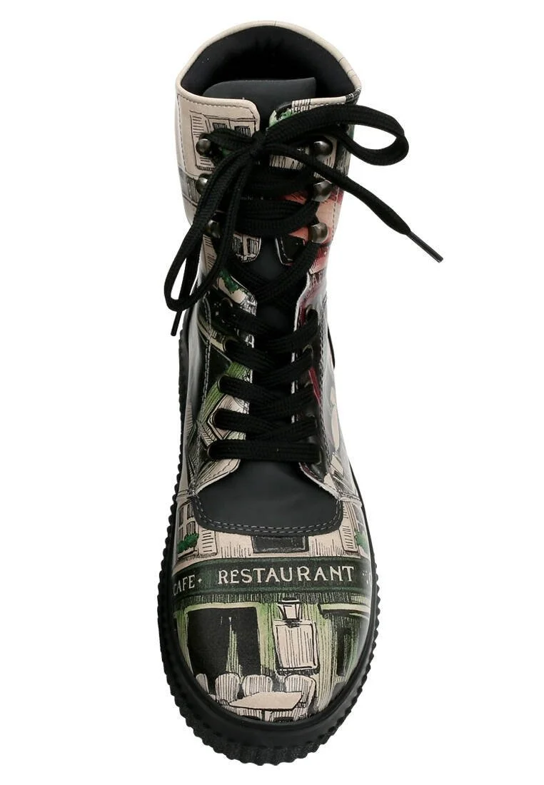 Women Vegan Leather Black Long Boots - La Vie Parisienne Design