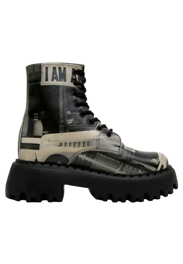 Women Vegan Leather Black Long Boots - I am an American Design