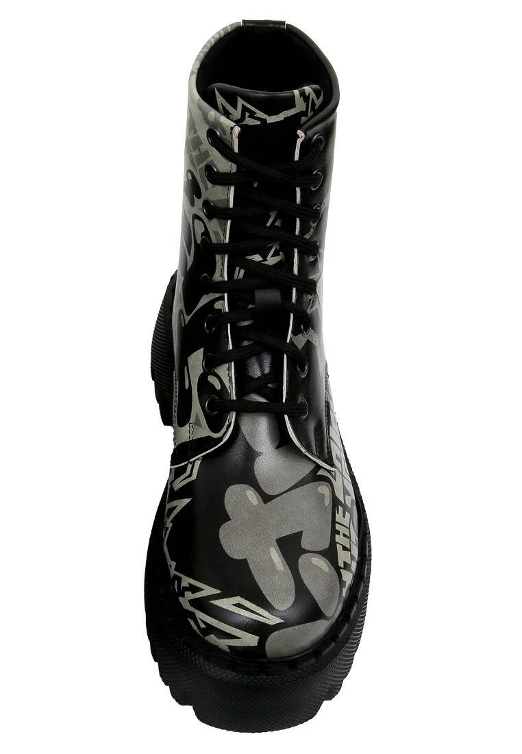 Women Vegan Leather Black Long Boots - Catch the Moment Design