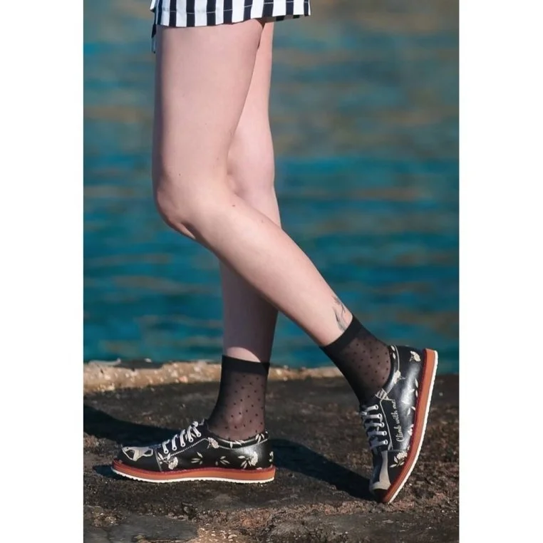 Women Vegan Leather Black Sneakers - Climb With Me Design