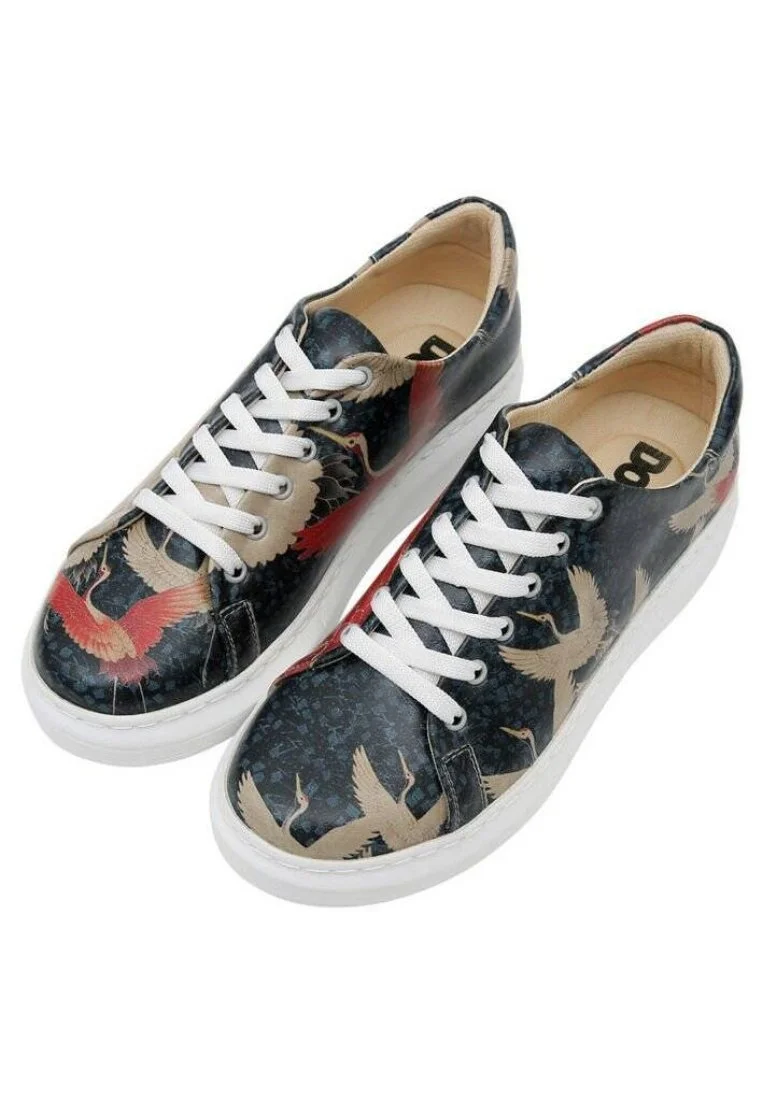 Women Vegan Leather Black Sneakers - We Rise, We Heal Design