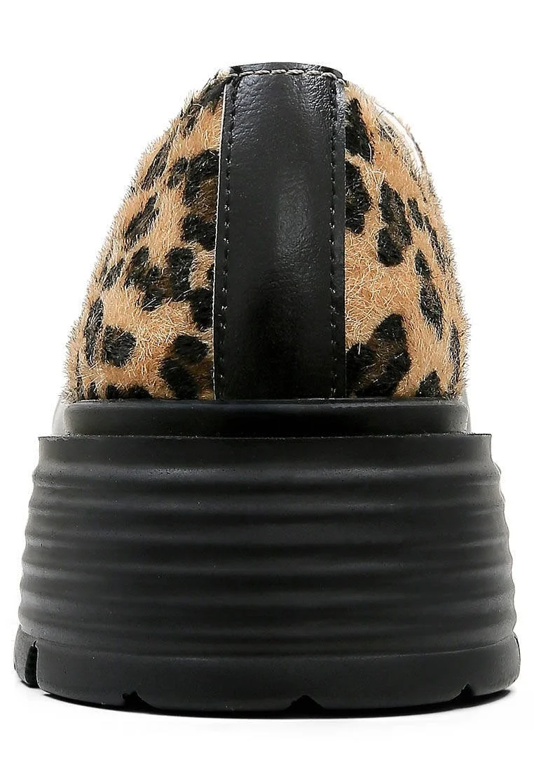 Women Vegan Leather Black Sneakers - Black Leo Design