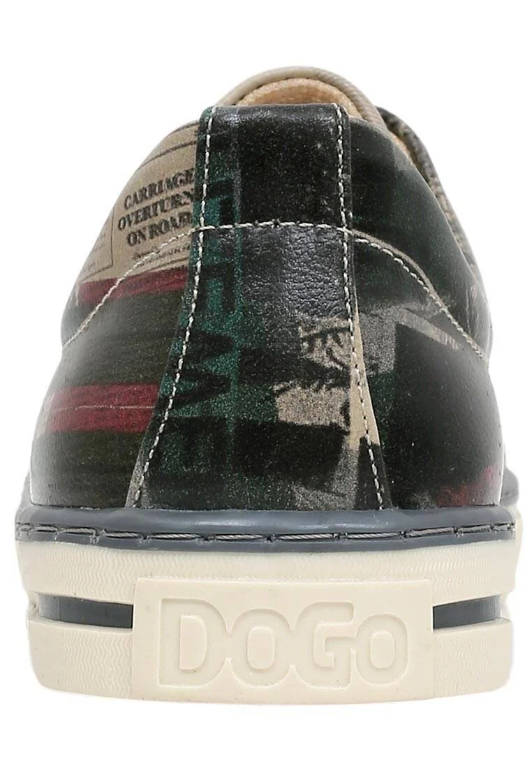Women Vegan Leather Black Sneakers - Let's Get Lost Design