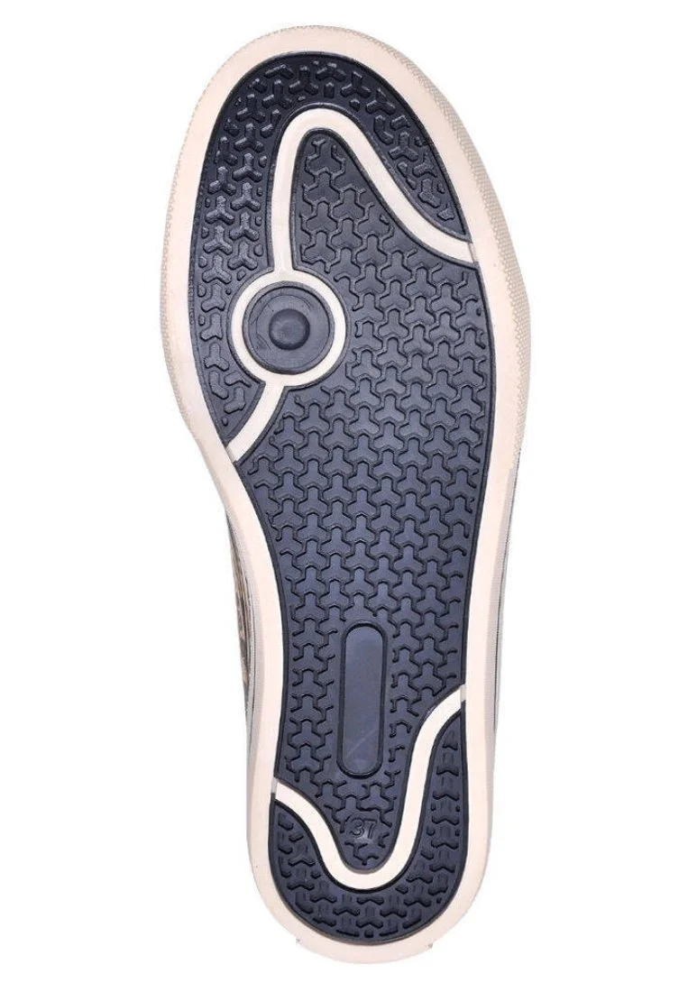 Women Vegan Leather Blue Sneakers - Todo Bien Design