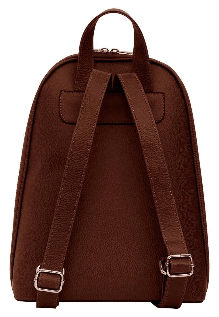 Women Vegan Leather Brown Backpack - Koala Hug (Taba) Design