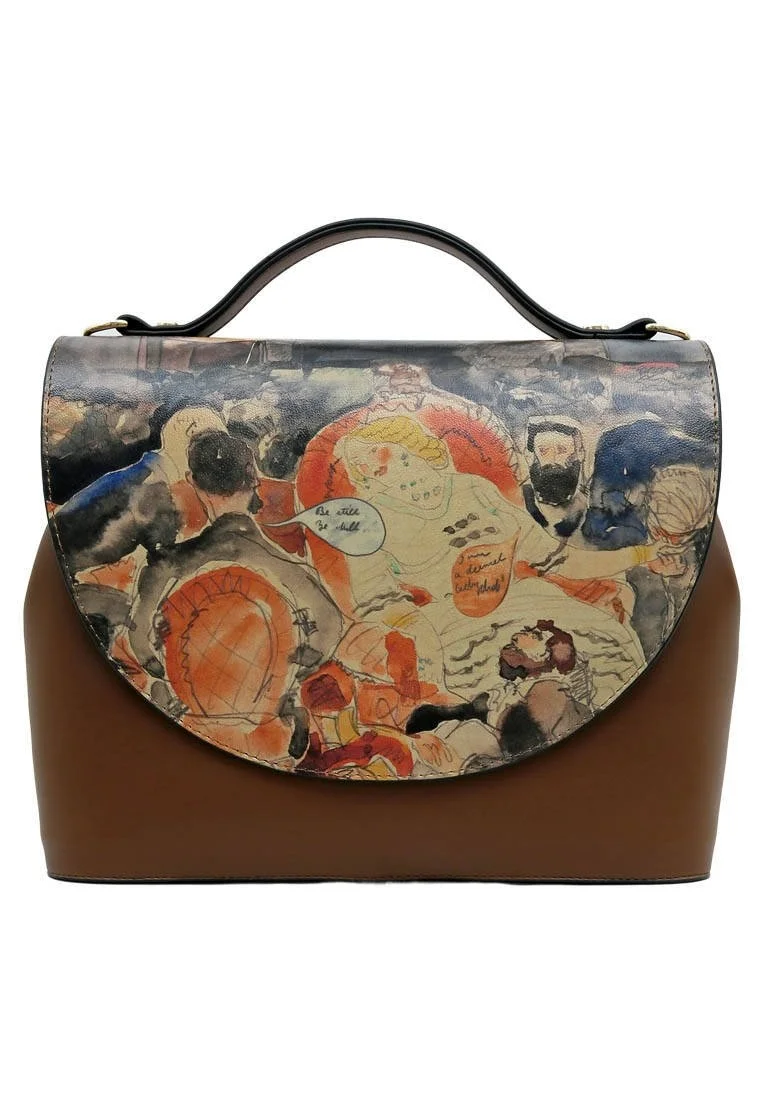 Women Vegan Leather Brown Purse - Be Still Design
