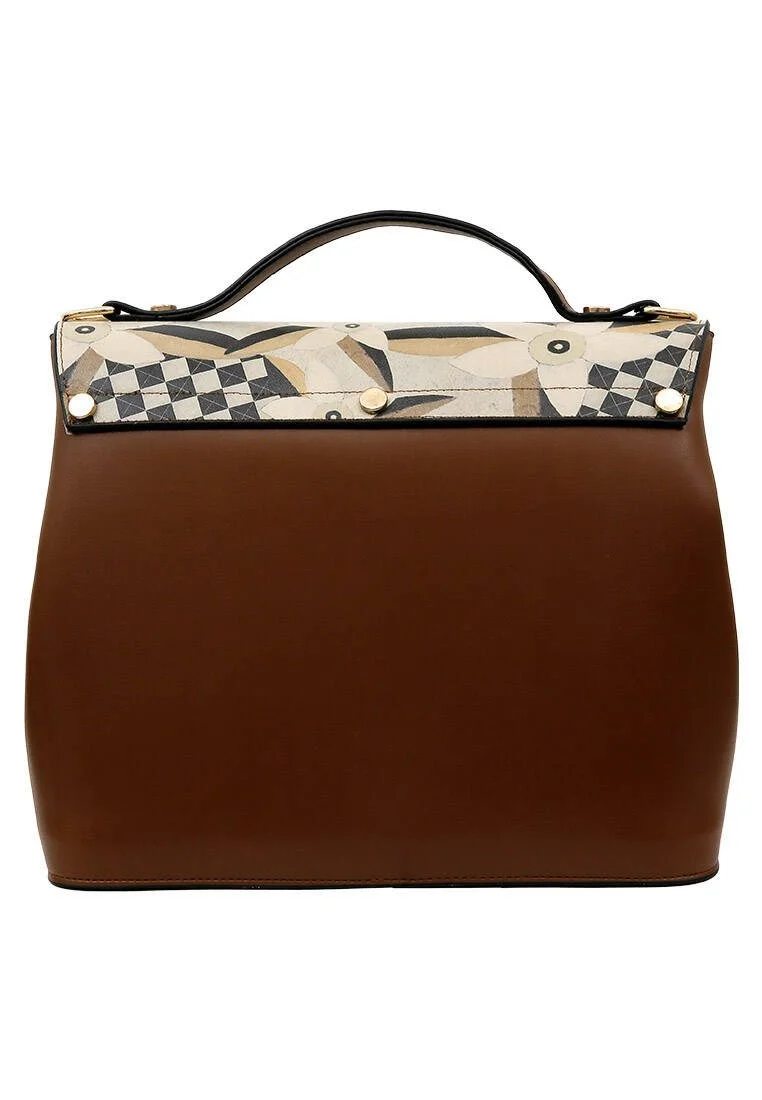 Women Vegan Leather Brown Purse - Bloom and Grow Design