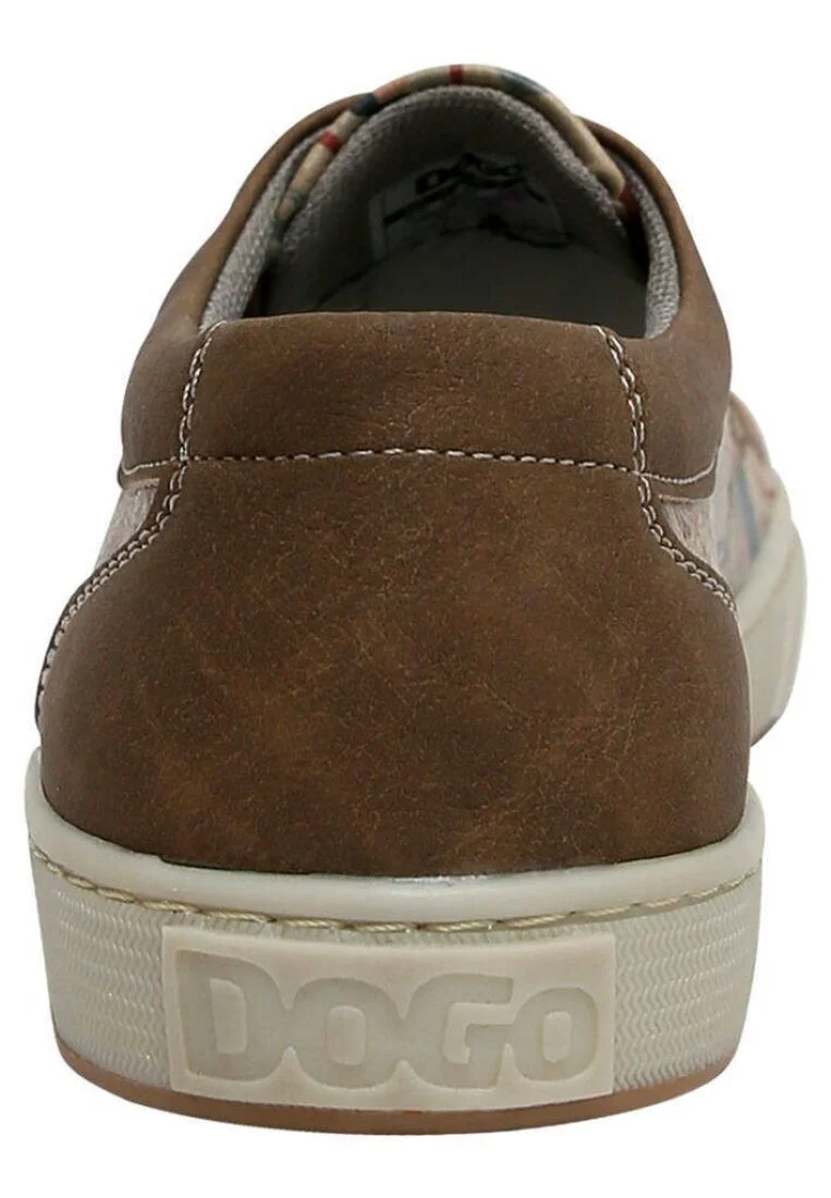 Women Vegan Leather Brown Sneakers - Best Memories Design