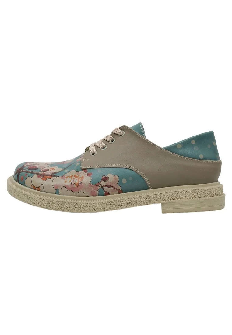 Women Vegan Leather Multicolor Casual Shoes - Blue Ground Design