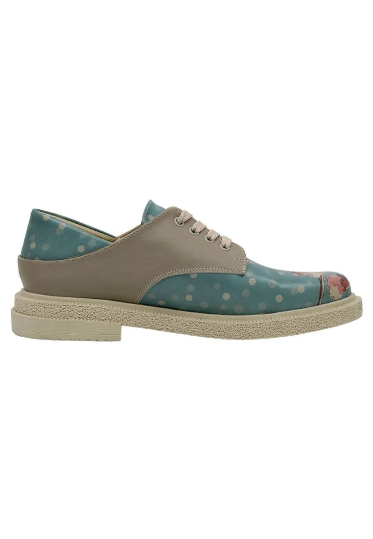 Women Vegan Leather Multicolor Casual Shoes - Blue Ground Design
