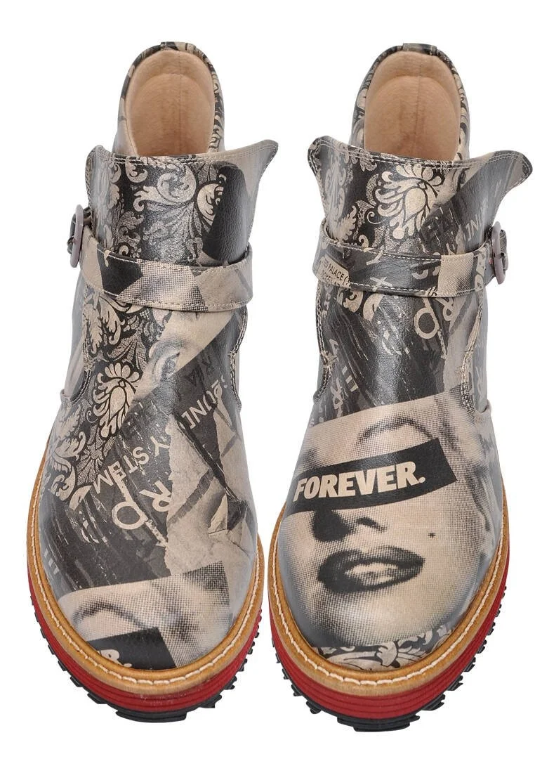 Women Vegan Leather Multicolor Chelsea Boot - Forever Design