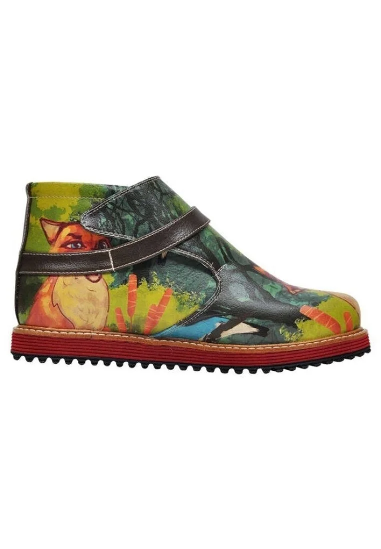 Women Vegan Leather Multicolor Chelsea Boot - Fox Design
